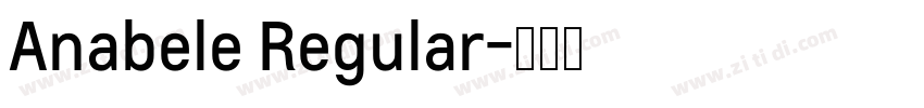 Anabele Regular字体转换